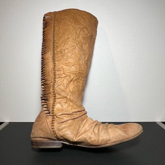 Womens SAM EDELMAN Berlin Tan Leather Knee High Boots / Size 7.5 Medium - Picture 5 of 8